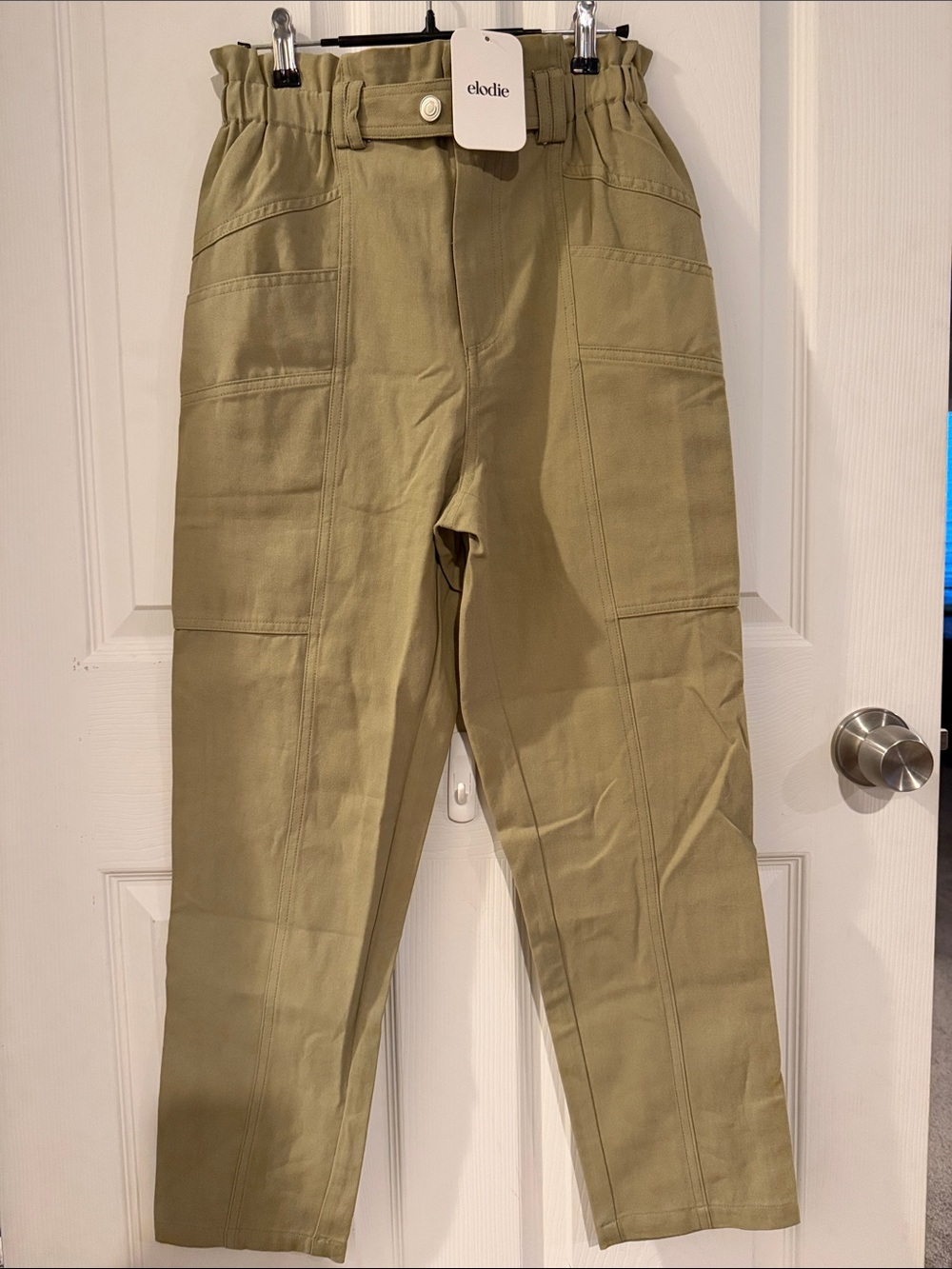 Elodie Olive Utility Cargo Pants for Women